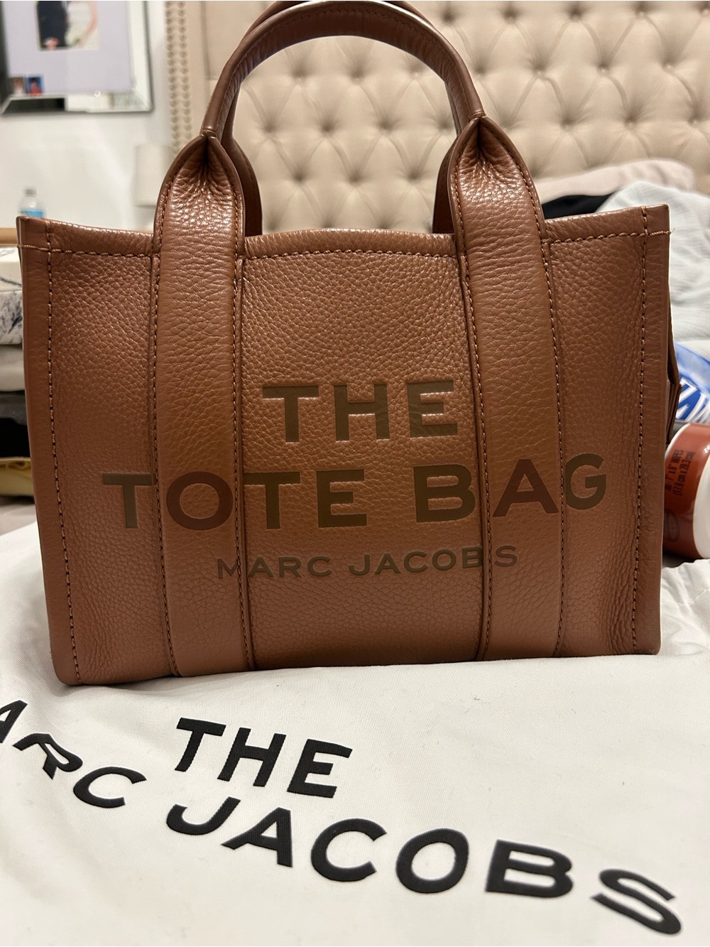 Marc Jacobs Argan Oil Leather - The Leather Small Tote Bag